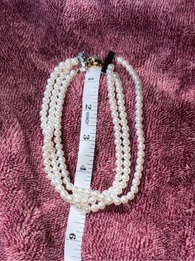 Vintage Classic White Multi-Strand Pearl Necklace